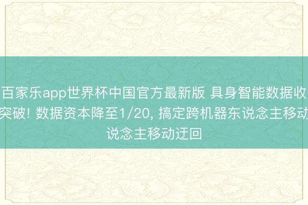 百家乐app世界杯中国官方最新版 具身智能数据收罗大突破! 数据资本降至1/20， 搞定跨机器东说念主移动迂回